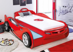 CARBED Кровать-машина Coupe с выдвижной кроватью Red 20.03.1306.00 в Петрозаводске - petrozavodsk.katalogmebeli.com | фото