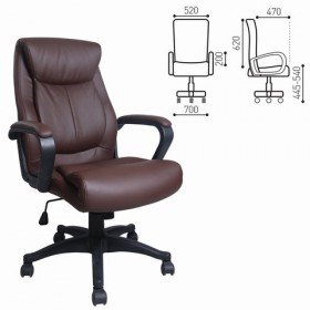 Кресло офисное BRABIX Enter EX-511 (коричневый) в Петрозаводске - petrozavodsk.katalogmebeli.com | фото