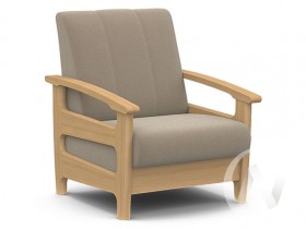 Кресло для отдыха Омега (бук лак/CATANIA LATTE) в Петрозаводске - petrozavodsk.katalogmebeli.com | фото 1