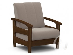 Кресло для отдыха Омега (орех лак/CATANIA COCOA) в Петрозаводске - petrozavodsk.katalogmebeli.com | фото