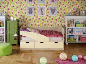 Кровать Бабочки 2,0м (Ваниль матовый) в Петрозаводске - petrozavodsk.katalogmebeli.com | фото 1