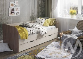 Кровать детская Балли 2-х уровневая (шимо темный/шимо светлый) в Петрозаводске - petrozavodsk.katalogmebeli.com | фото