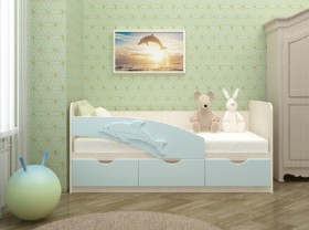 Кровать детская 1,6м Дельфин (Розовый металлик) в Петрозаводске - petrozavodsk.katalogmebeli.com | фото