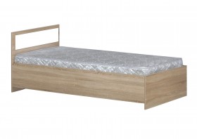 Кровать одинарная 900-2 без матраса (прямые спинки) Дуб Сонома в Петрозаводске - petrozavodsk.katalogmebeli.com | фото