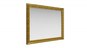 Зеркало навесное "Айрум"/(дуб кальяри / профиль: золото с орнаментом) в Петрозаводске - petrozavodsk.katalogmebeli.com | фото